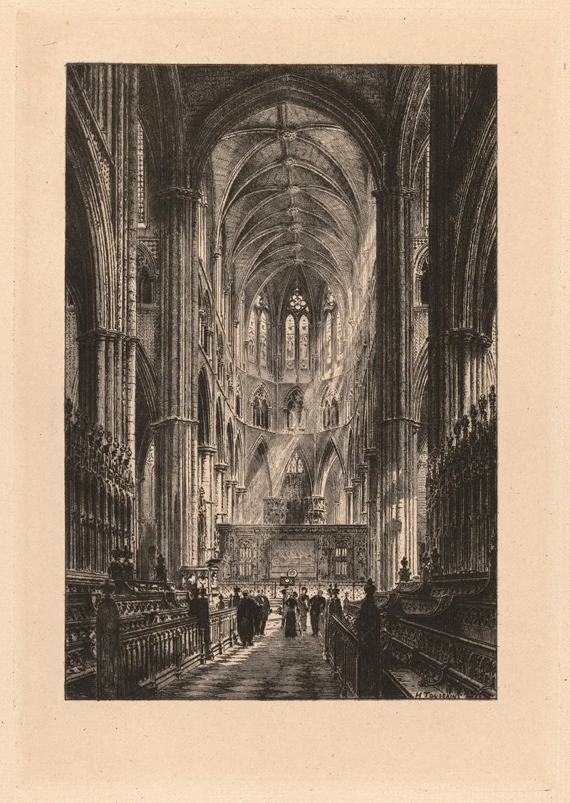 Westminster Abbey 7 by Henri Toussaint - Canvas Print