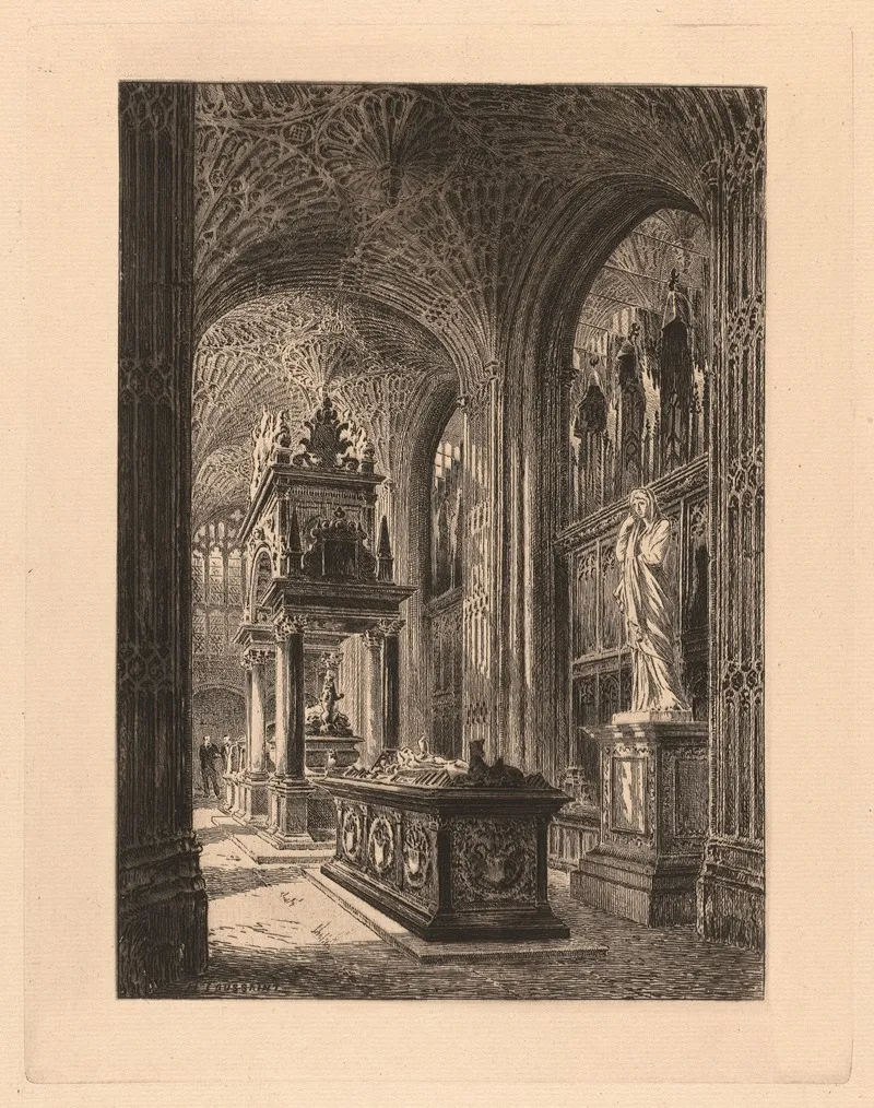 Westminster Henry Vii Chapel by Henri Toussaint - Canvas Print