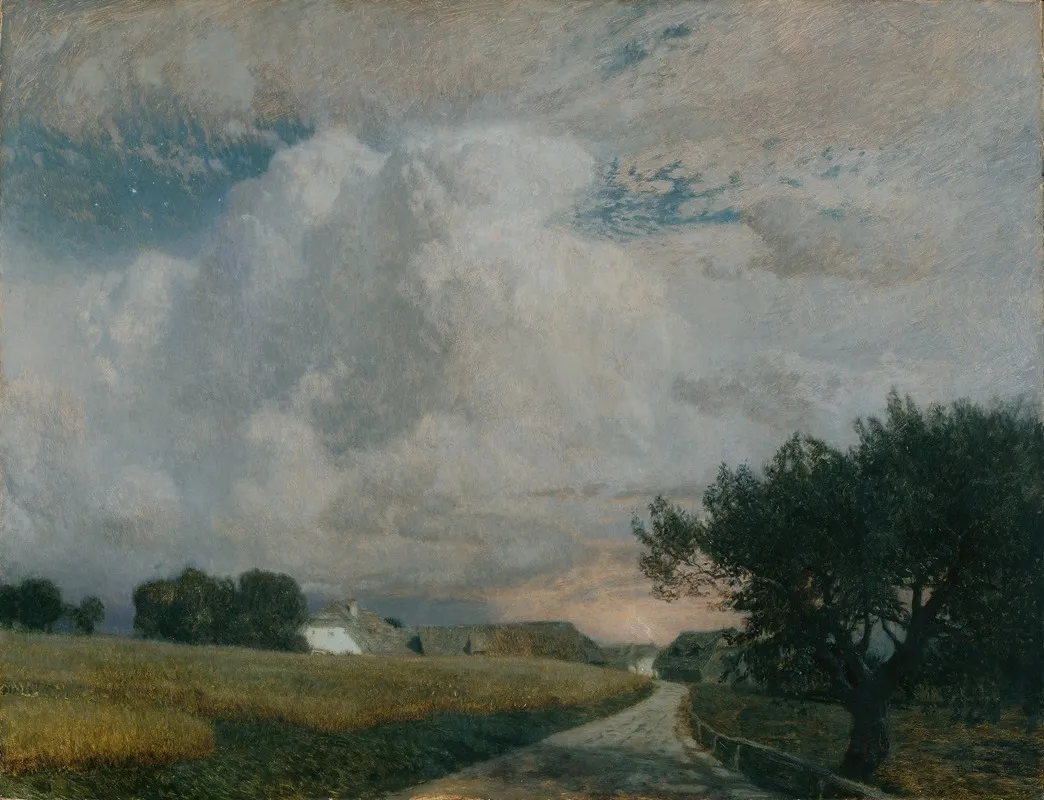 Wetterleuchten by Thomas Leitner - Canvas Print
