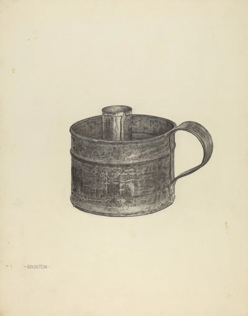 Wetting Cup by Alfred Goldstein - Canvas Print