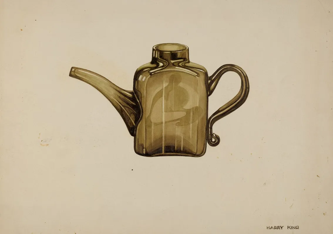 Whale Oil Lamp Filler by Harry King - Canvas Print