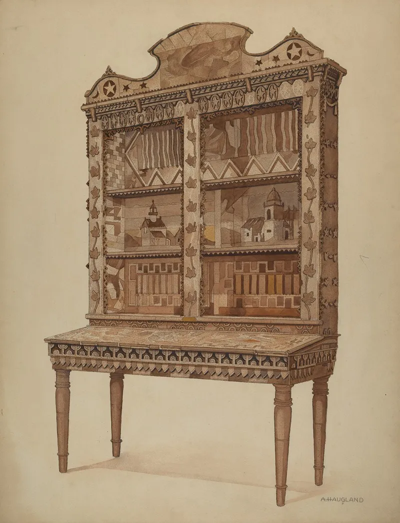 Whalebone Cabinet by Augustine Haugland - Canvas Print