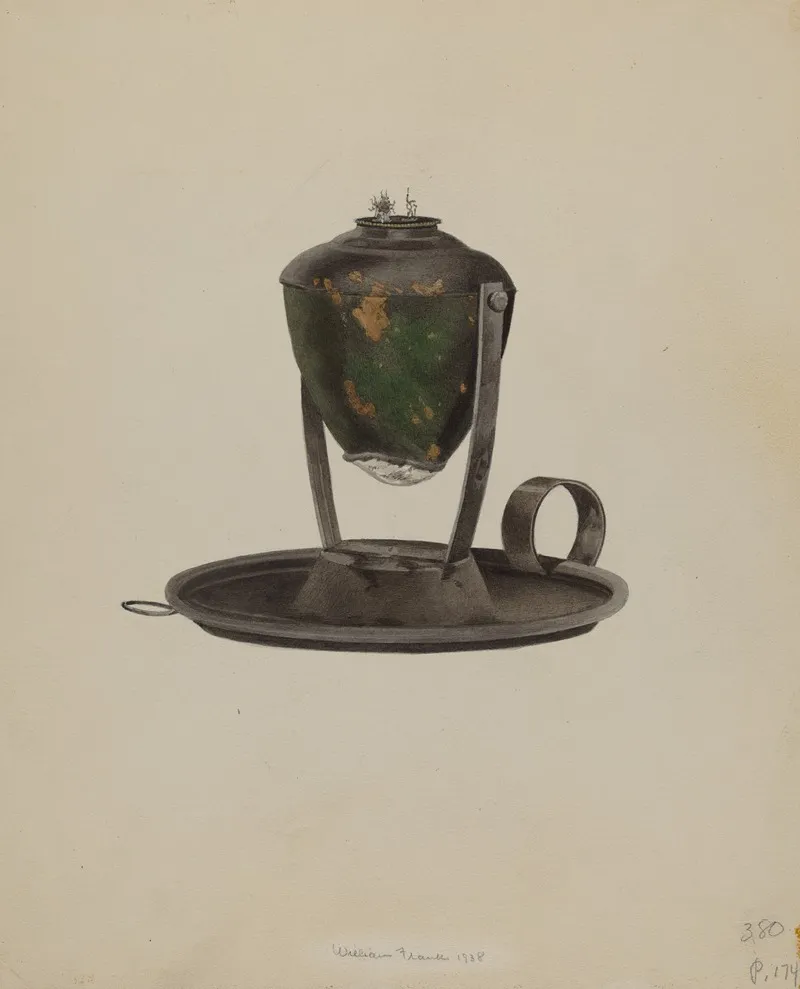 Whaler Lamp by William Frank - Canvas Print