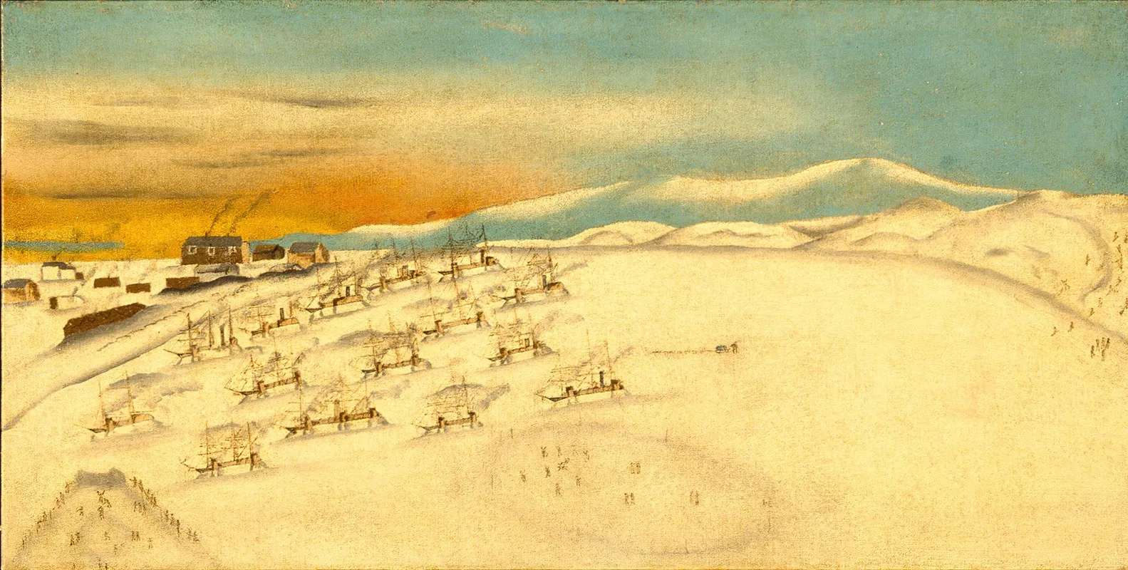 Whaling Fleet Icebound