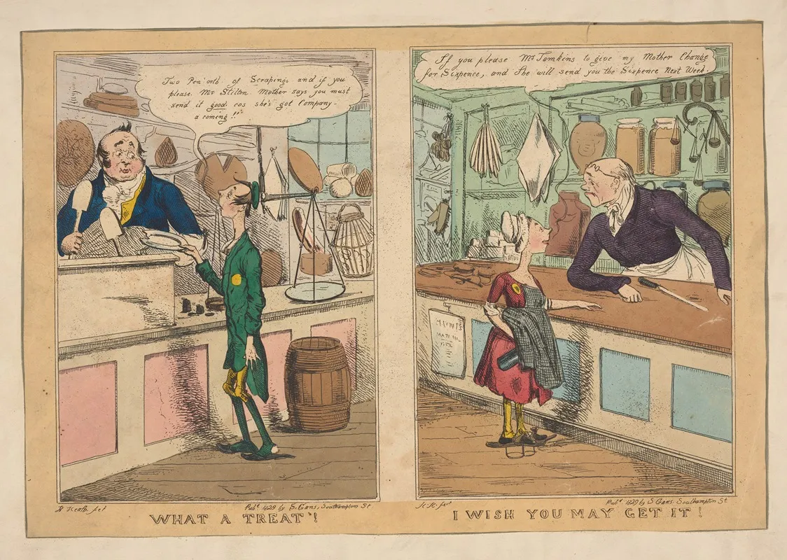 What A Treat by William Heath - Canvas Print