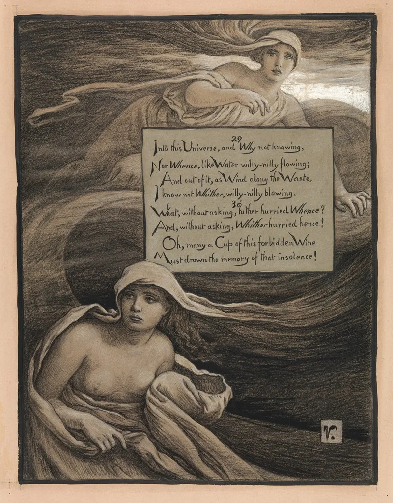 Whence And Whither by Elihu Vedder - Canvas Print