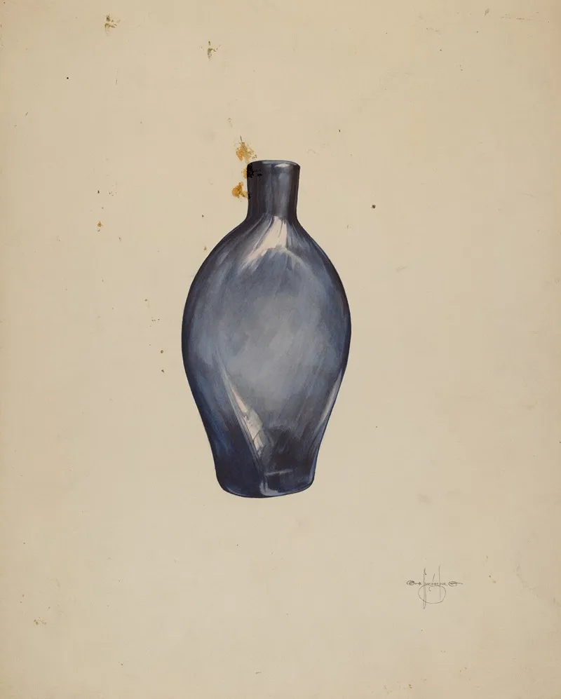 Whiskey Flask 3 by G.A. Spangenberg - Canvas Print