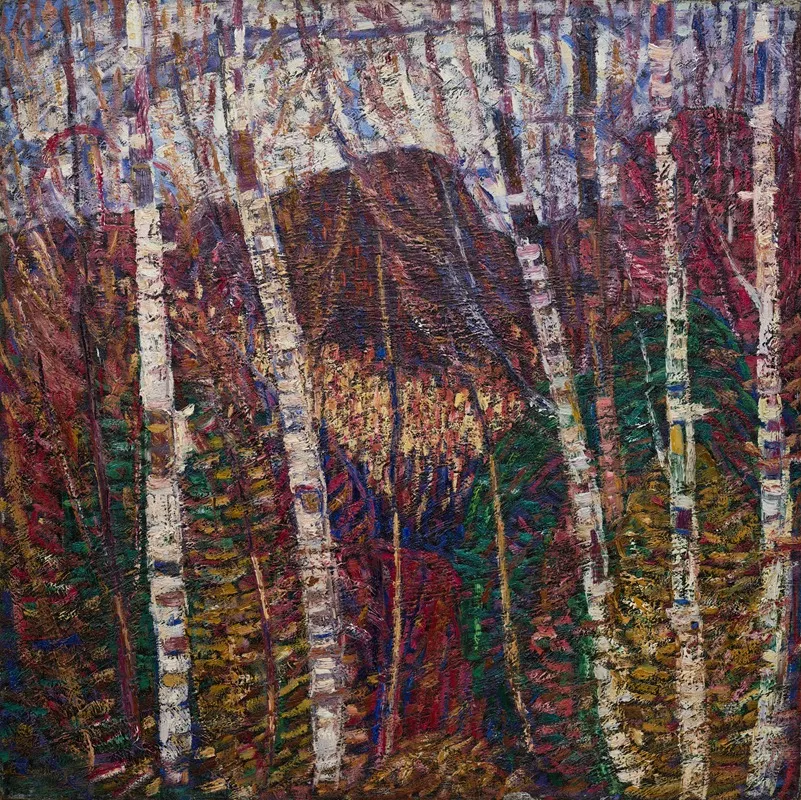 White Birches by Marsden Hartley - Canvas Print