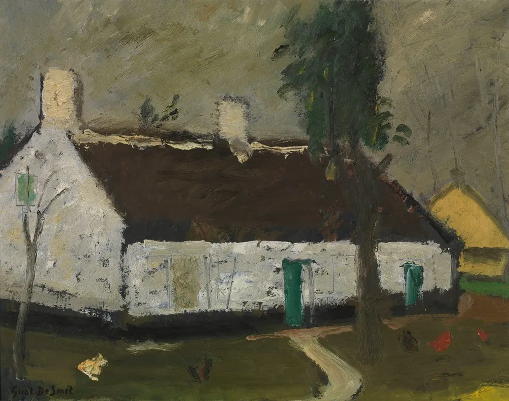 White Farm by Gustave De Smet - Canvas Print