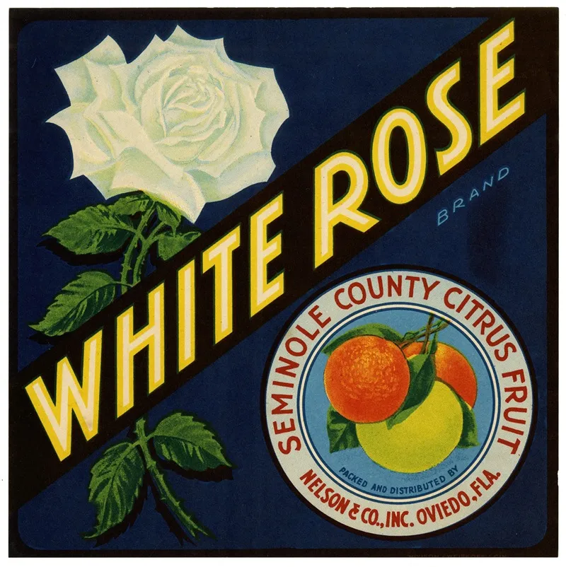 White Rose Brand Citrus Label 3