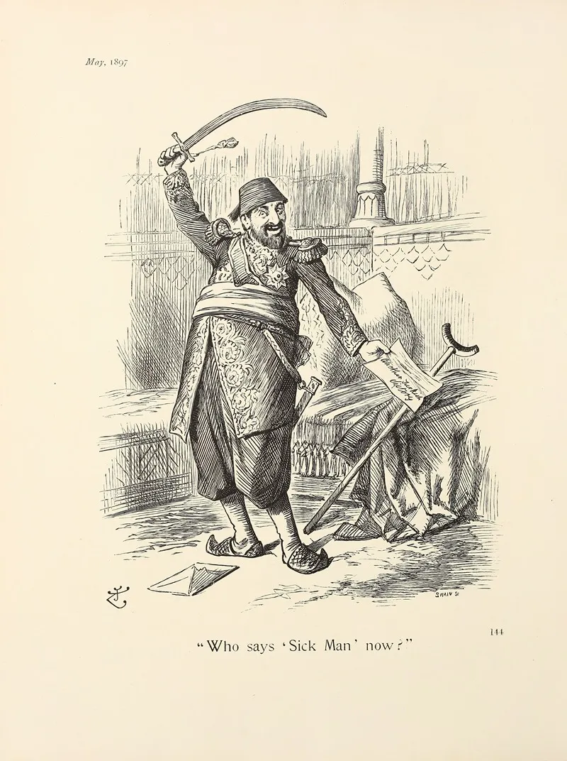 Who Says Sick Man Now by Sir John Tenniel - Canvas Print