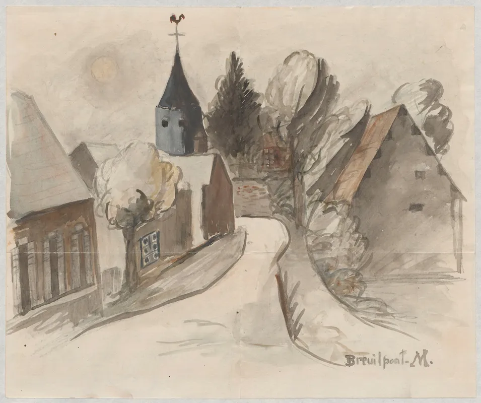 Widok Wioski Z Wieza