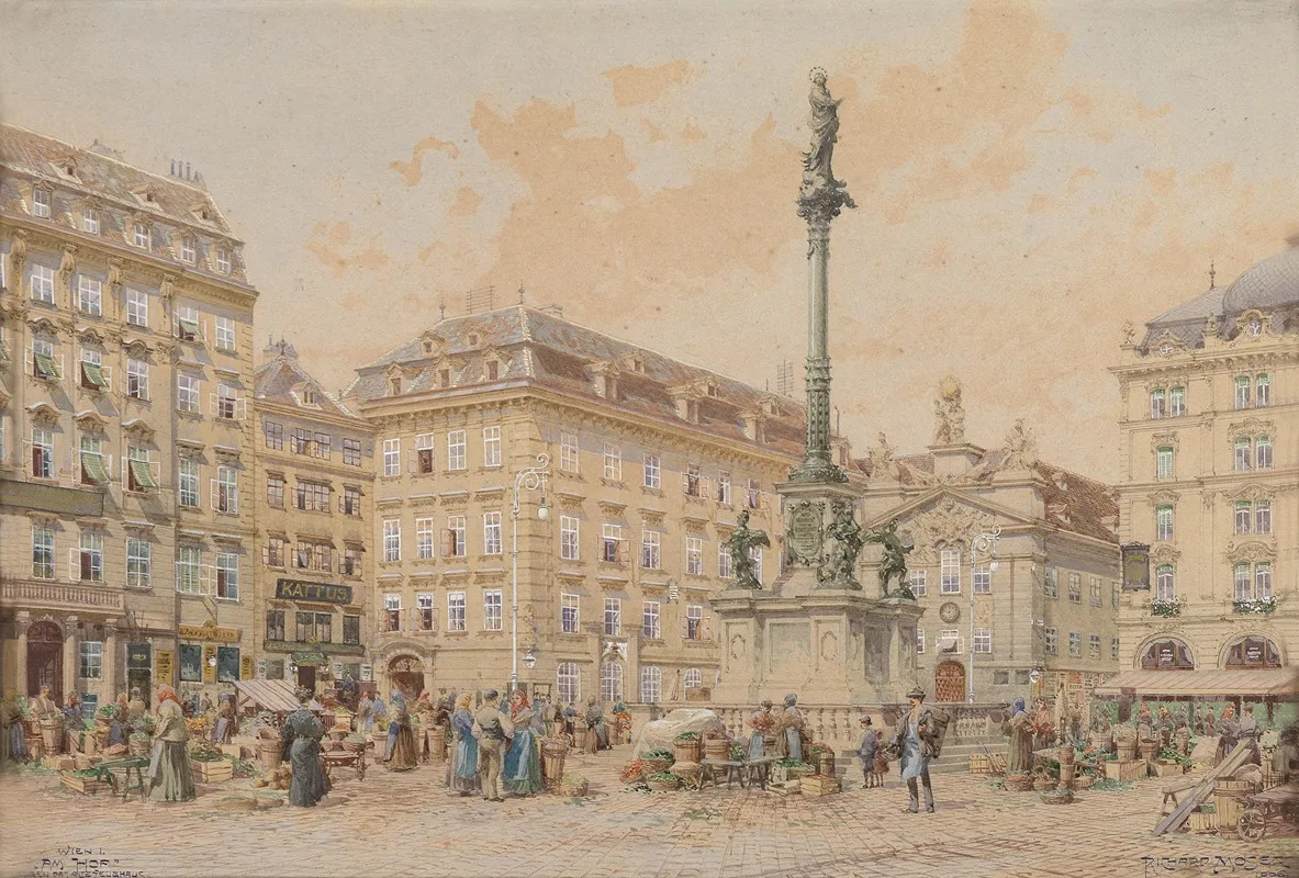 Wien Am Hof by Richard Moser - Canvas Print