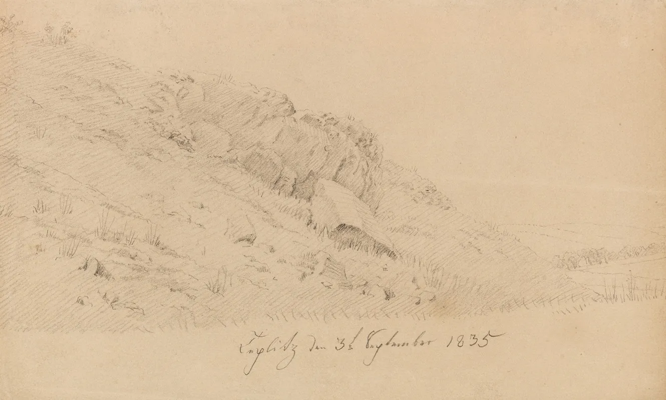 Wiese In Teplitz by Caspar David Friedrich - Canvas Print