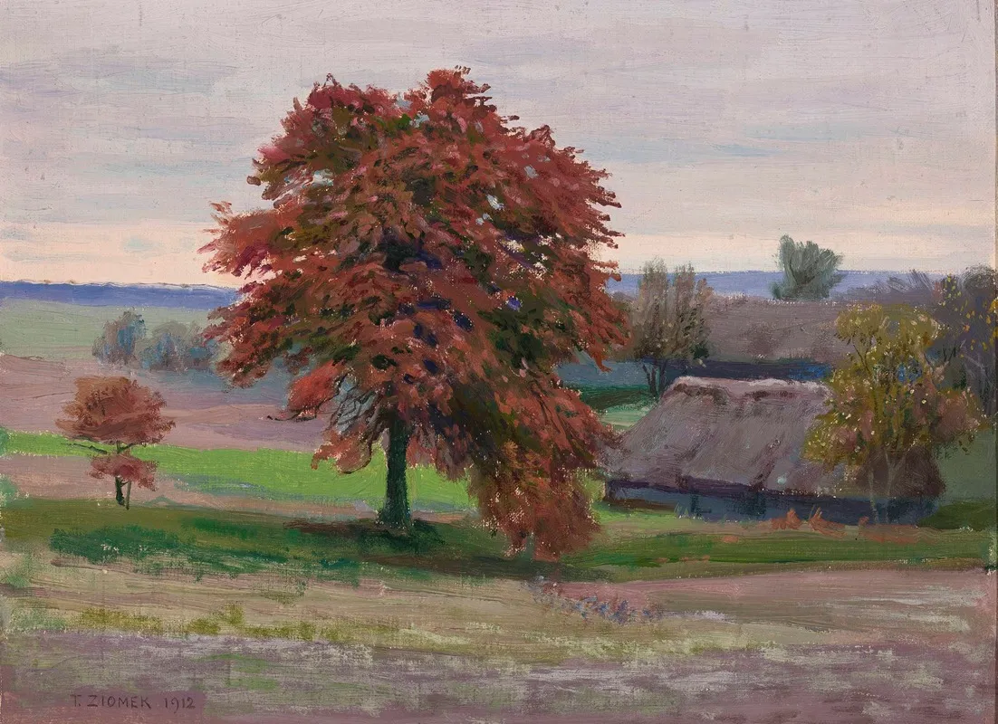 Wild Pear Tree by Teodor Ziomek - Canvas Print