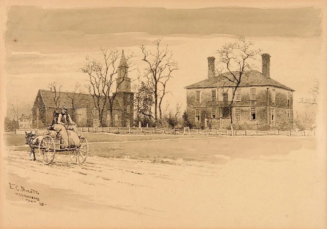 Williamsburg by Ernest Peixotto - Canvas Print