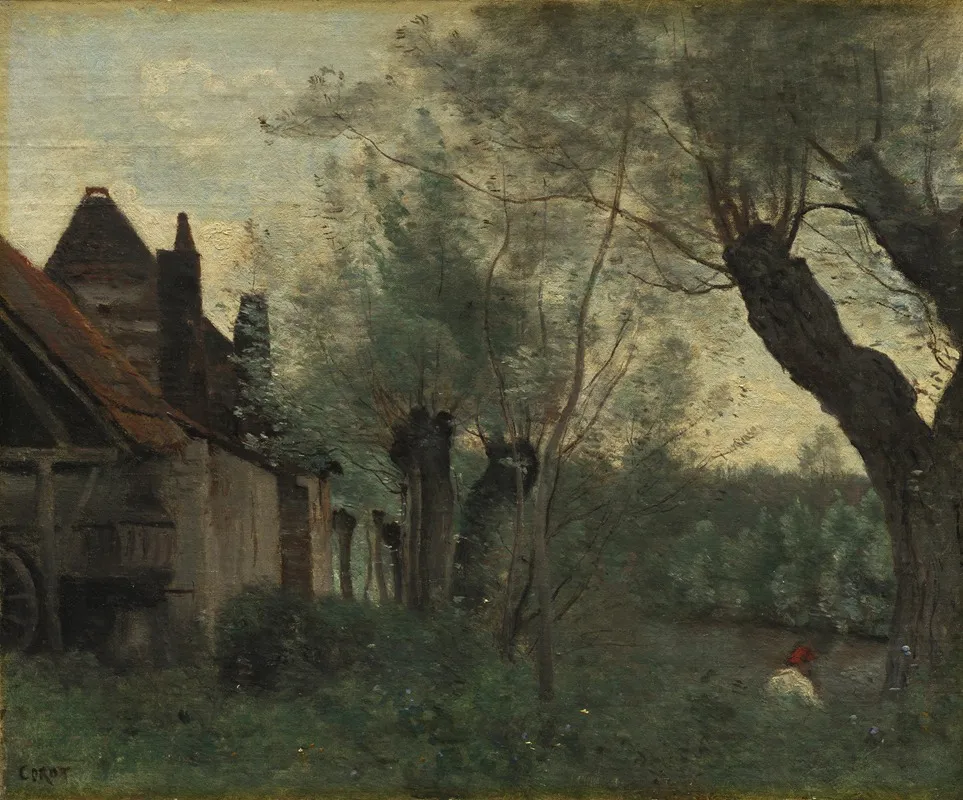 Willows And Farmhouse At Sainte Catherine Les Arras