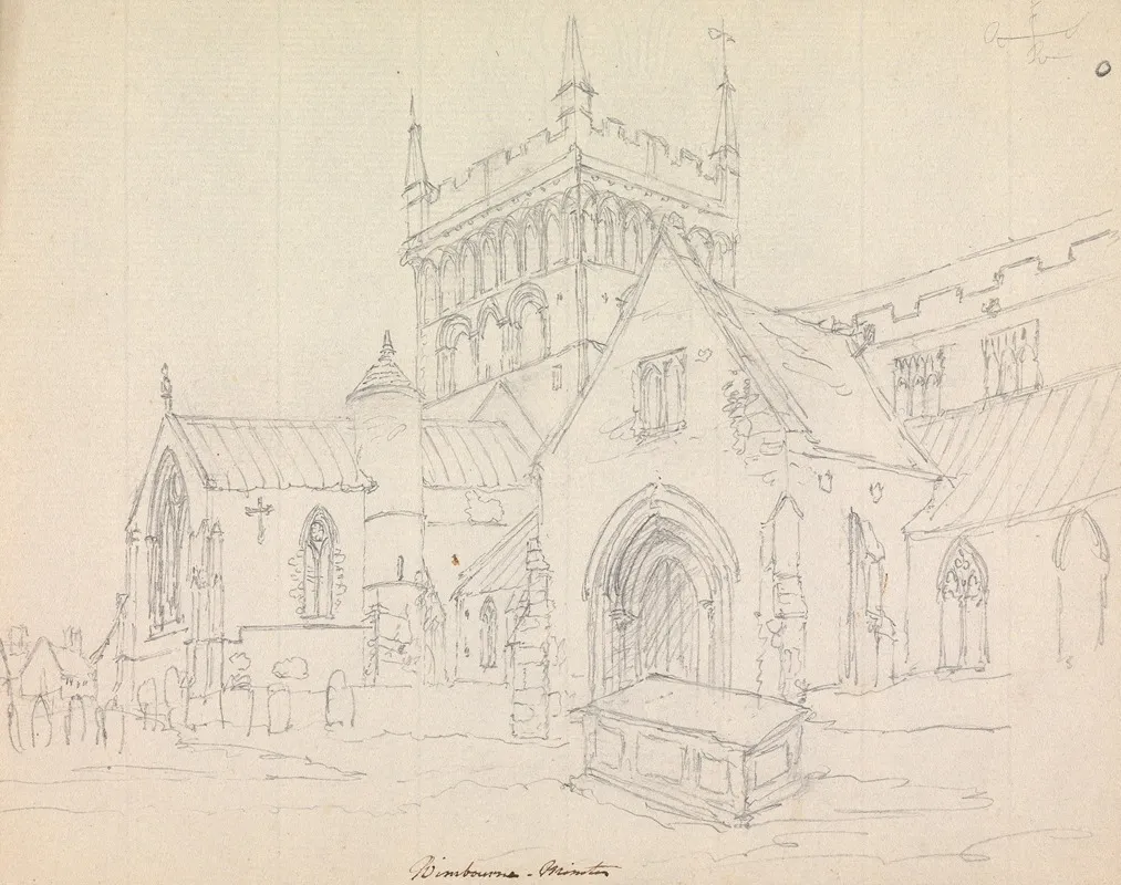 Wimborne Minster Dorset Englad by James Moore - Canvas Print