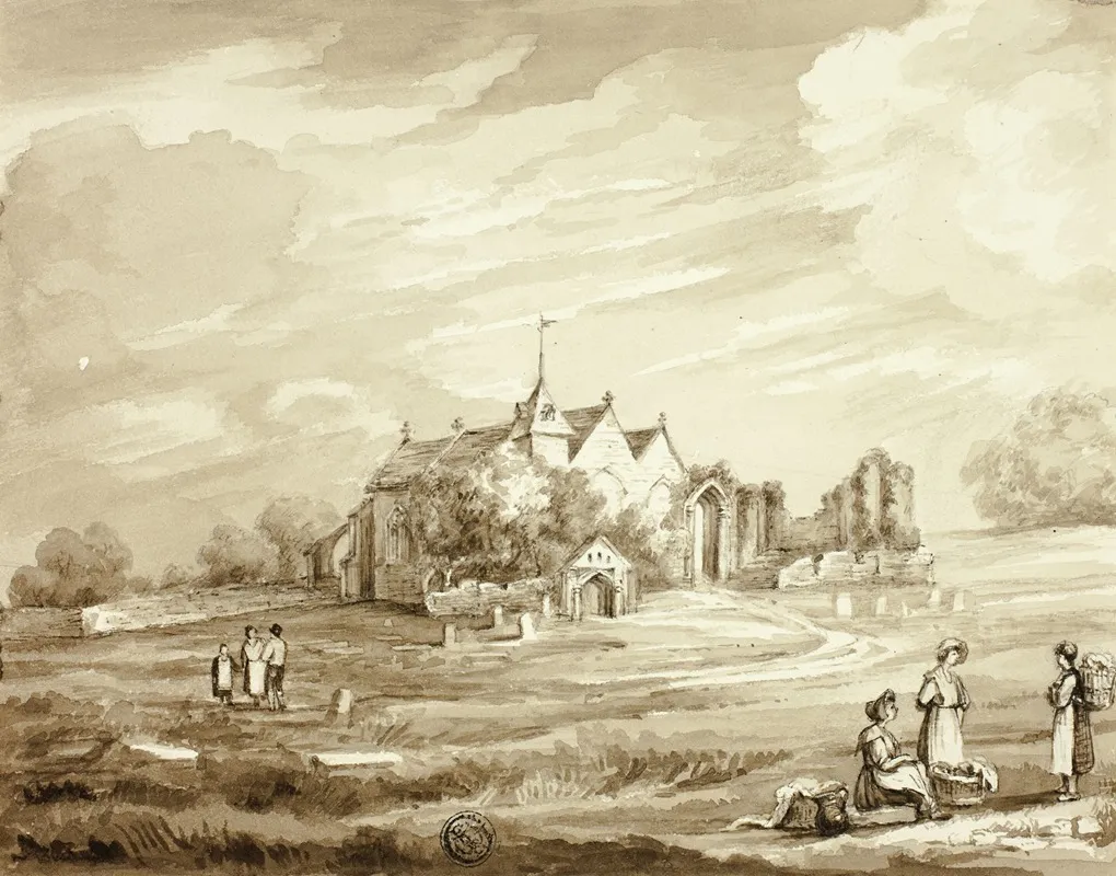 Winchelsea Church by Elizabeth Murray - Canvas Print