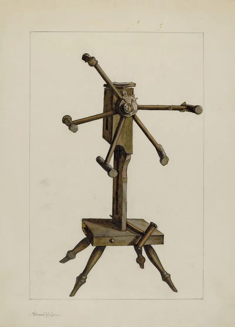 Winding Wheel by Florence Truelson - Canvas Print