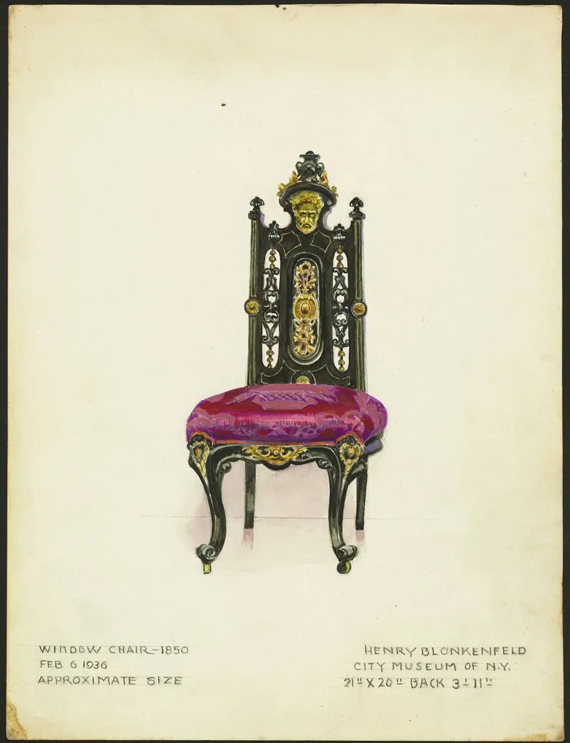 Window Chair One Of A Pair