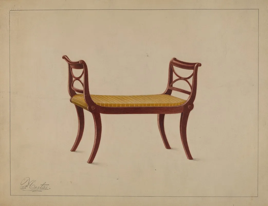 Window Seat by Ferdinand Cartier - Canvas Print