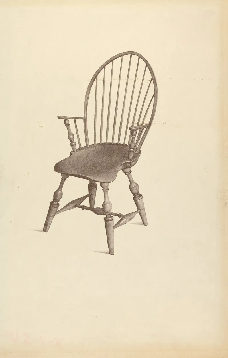 Windsor Chair 11 by Ray Holden - Canvas Print