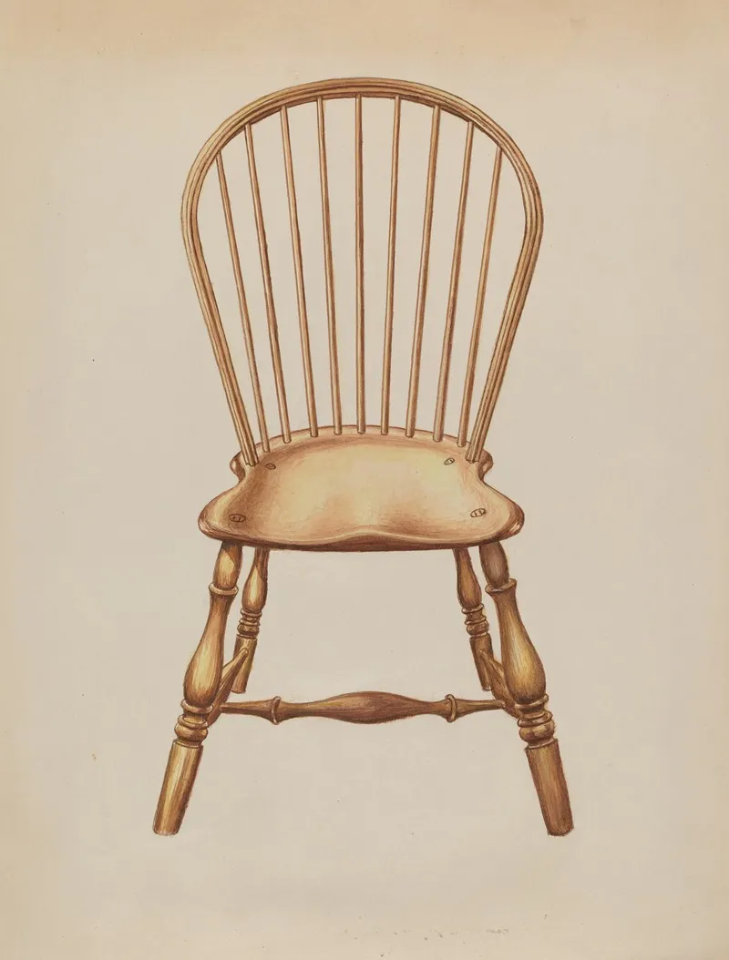 Windsor Chair 7 by Gerald Bernhardt - Canvas Print