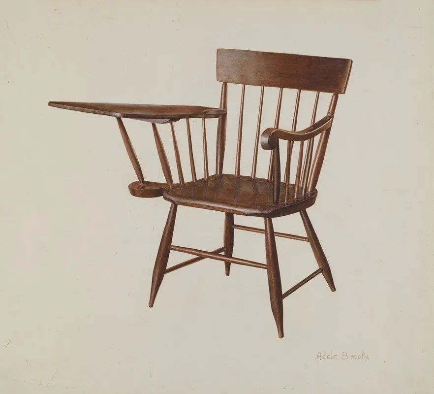 Windsor Chair by Adele Brooks - Canvas Print