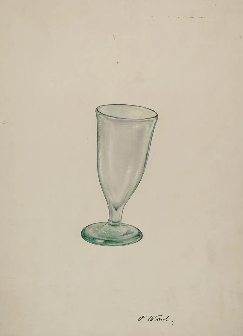 Wine Glass 16 by Paul Ward - Canvas Print