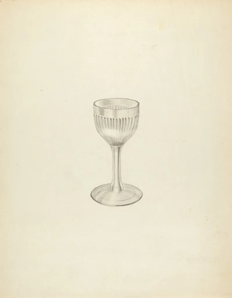 Wine Glass 7 by Isidore Steinberg - Canvas Print