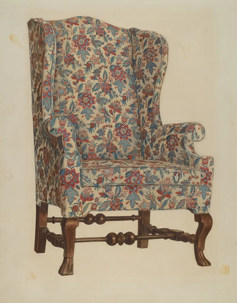 Wing Chair 6 by Rolland Livingstone - Canvas Print