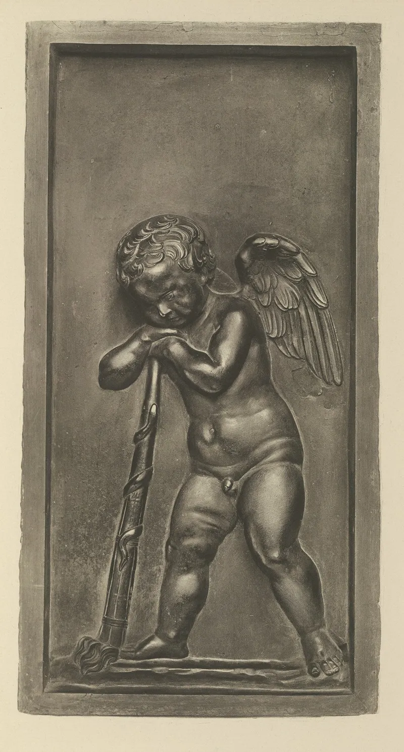 Winged Putto With Torch Lorenzo Di Pietro Called Vecchietta by Wilhelm von Bode - Canvas Print