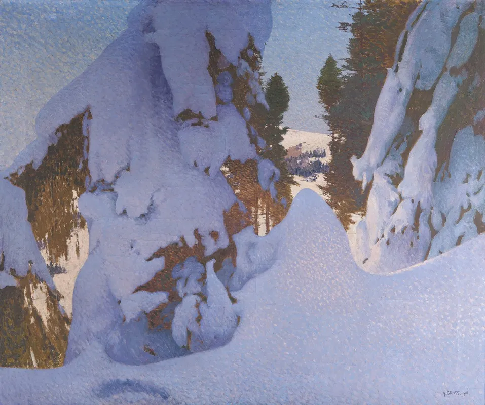 Winter 23 by Adolf Gross - Canvas Print