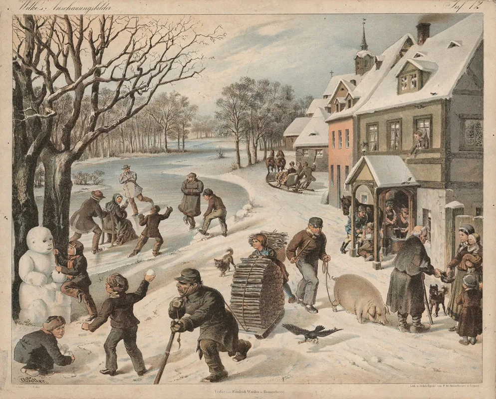 Winter 76 by A. Toller - Canvas Print