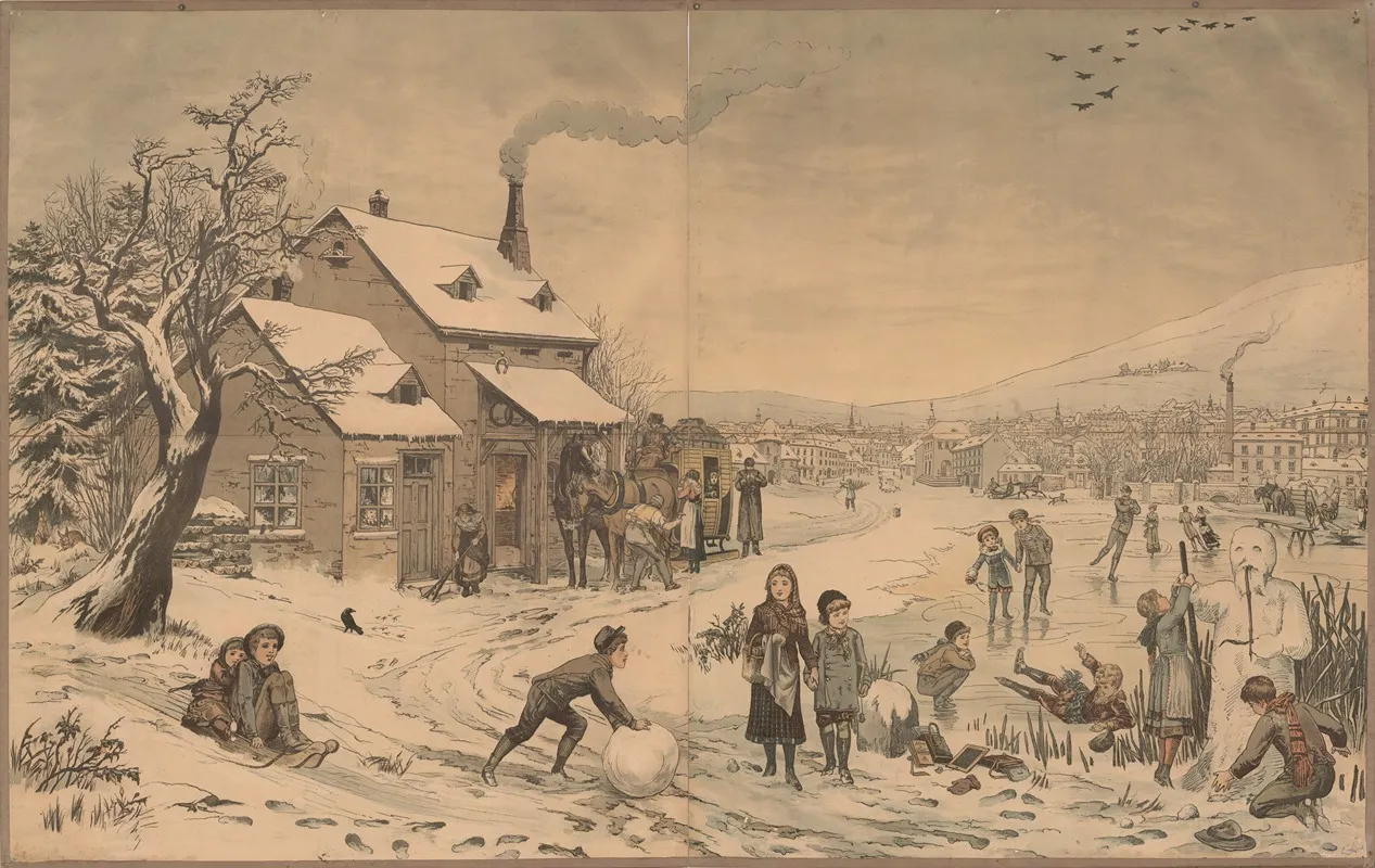 Winter 77 by Ed Hölzel - Canvas Print