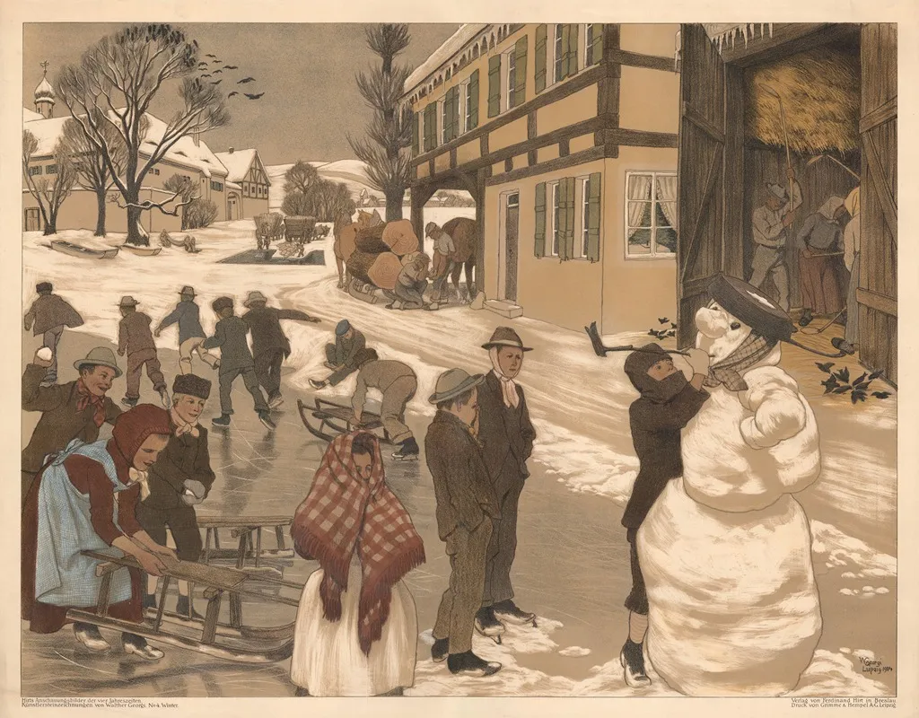 Winter 84 by Walther Georgi - Canvas Print