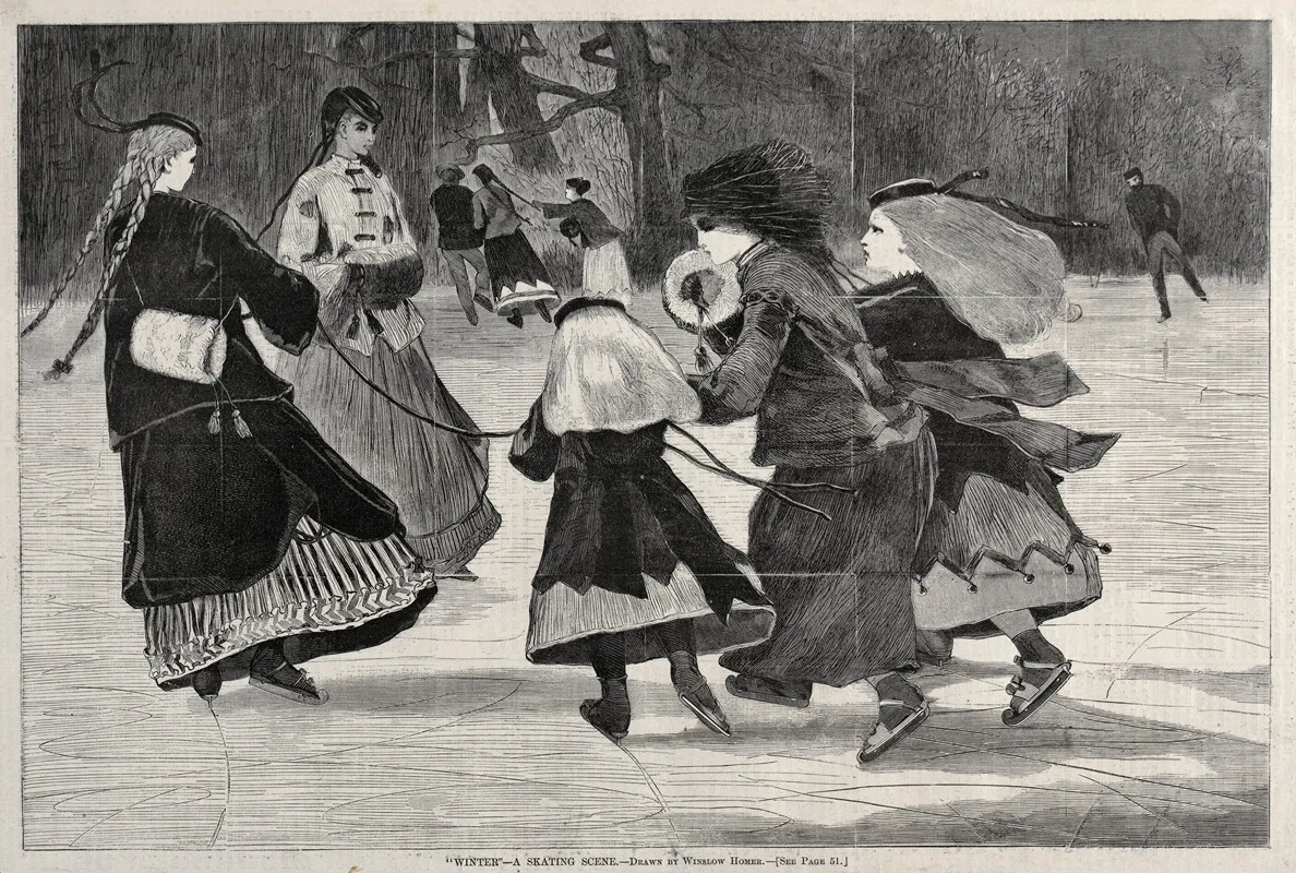 Winter A Skating Scene