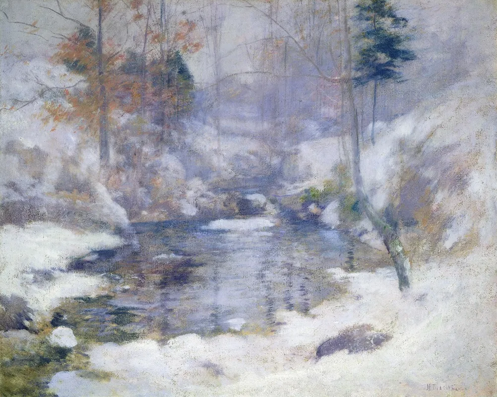 Winter Harmony by John Henry Twachtman - Canvas Print
