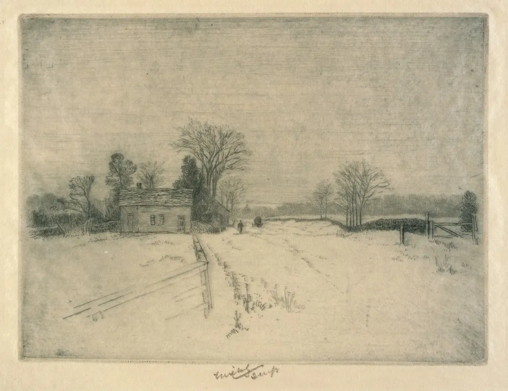 Winter In Narragansett by Charles Frederick William Mielatz - Canvas Print