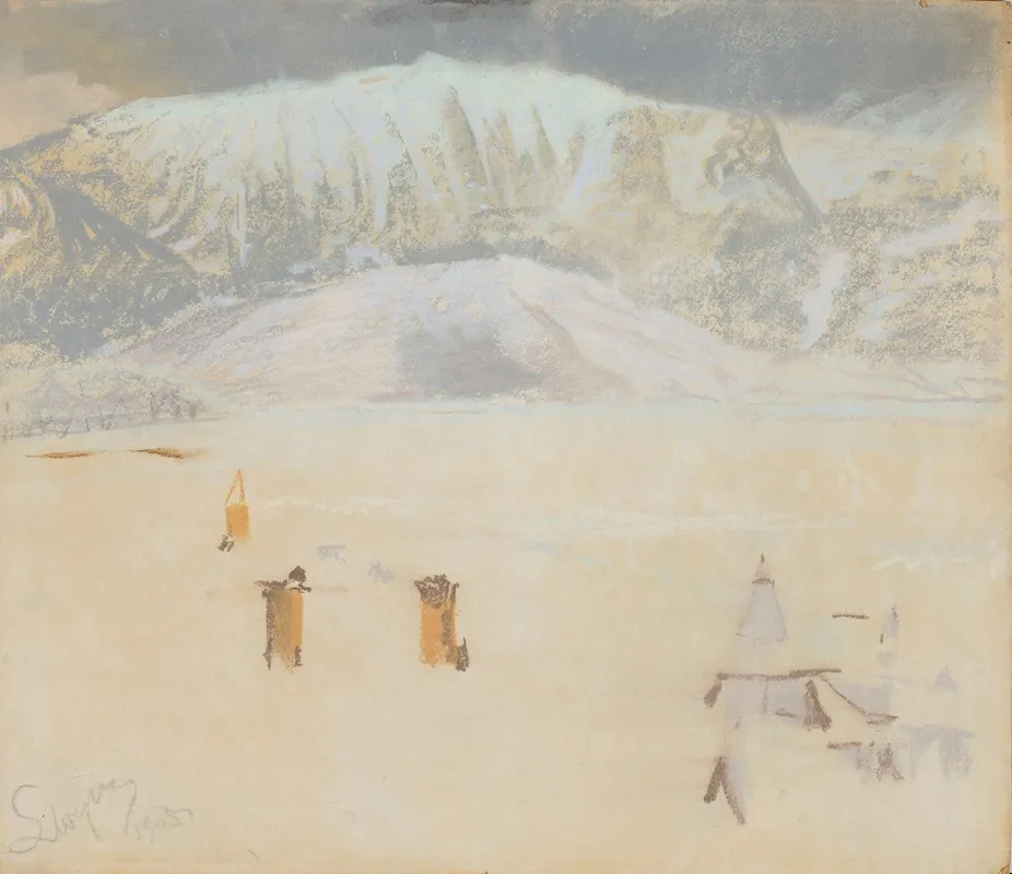 Winter In Zakopane by Leon Wyczółkowski - Canvas Print