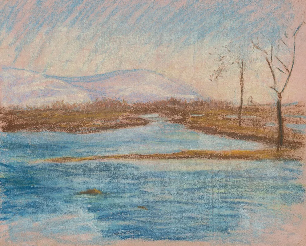 Winter Landscape 18 by Ladislav Mednyánszky - Canvas Print