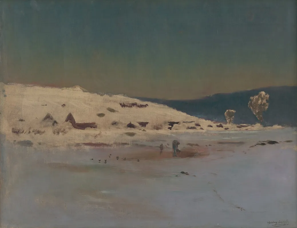 Winter Landscape 19 by Ladislav Mednyánszky - Canvas Print