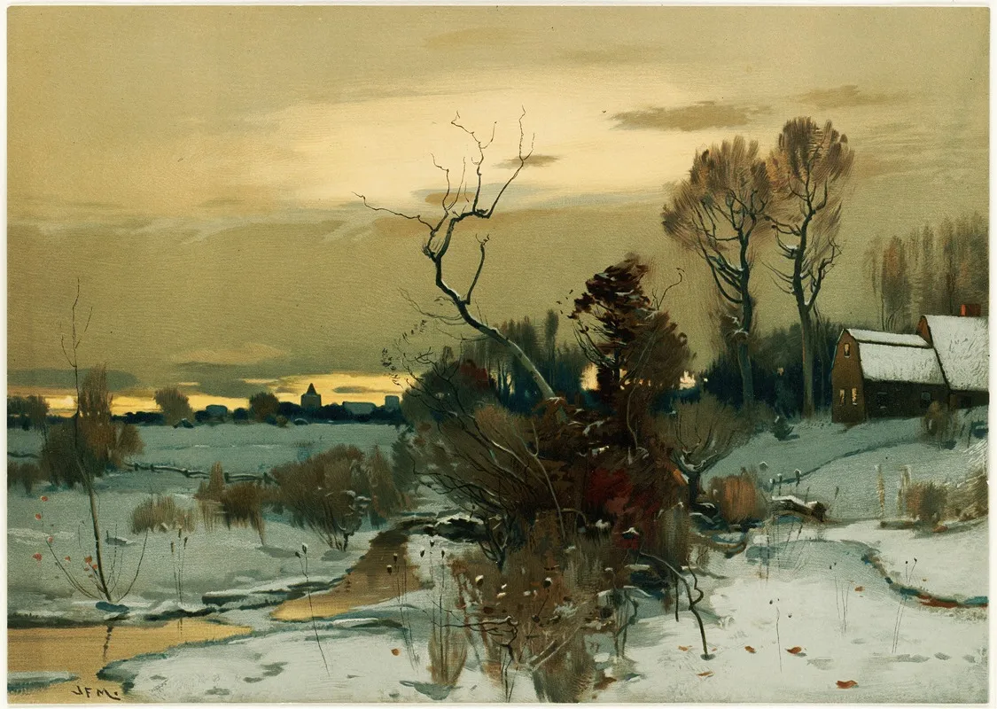 Winter Landscape 4 by John Francis Murphy - Canvas Print