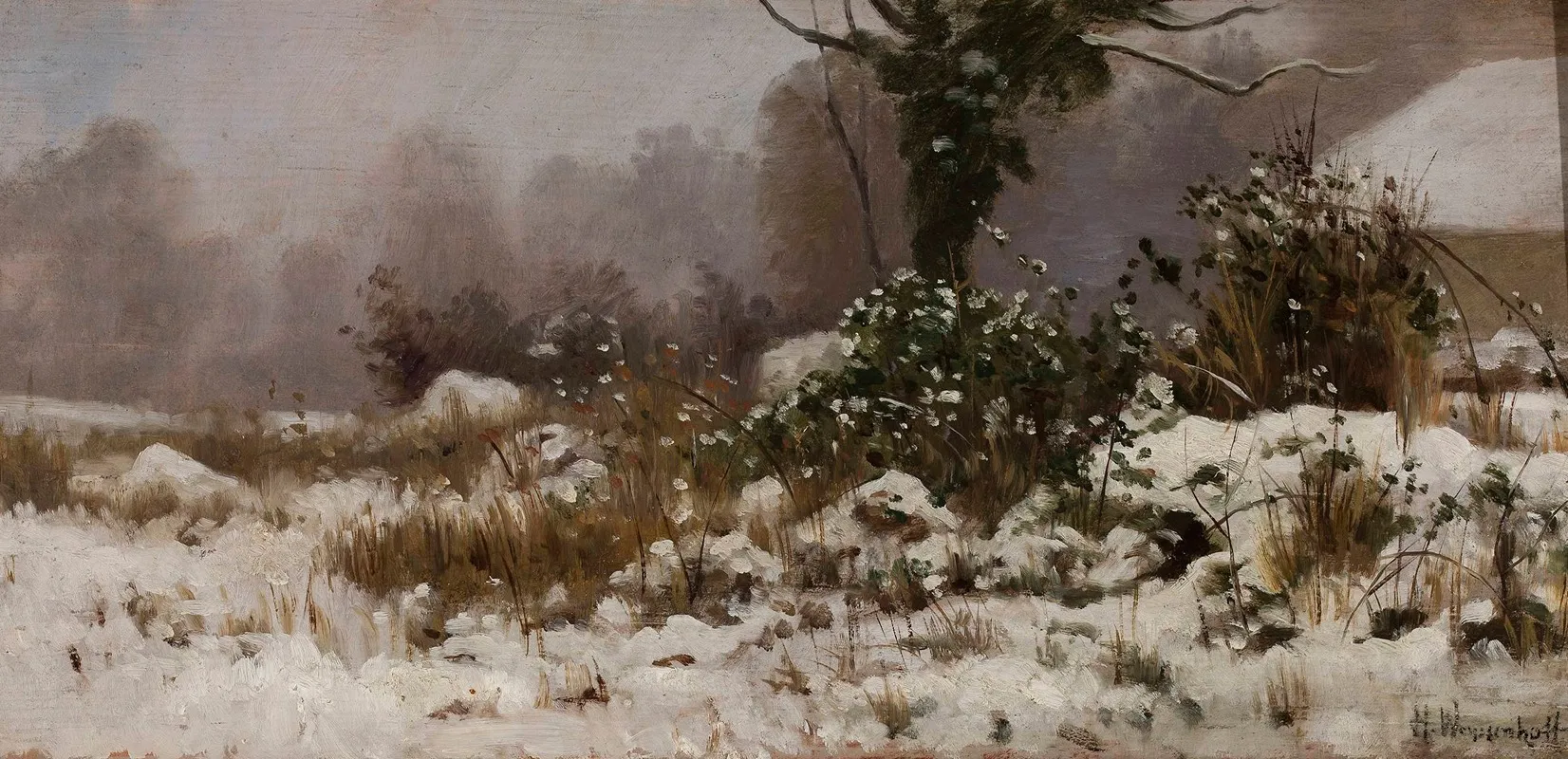 Winter Landscape 63 by Henryk Weyssenhoff - Canvas Print