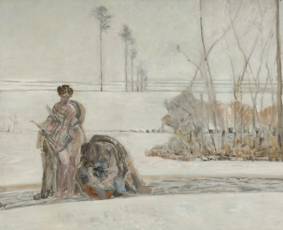 Winter Landscape 71 by Jacek Malczewski - Canvas Print