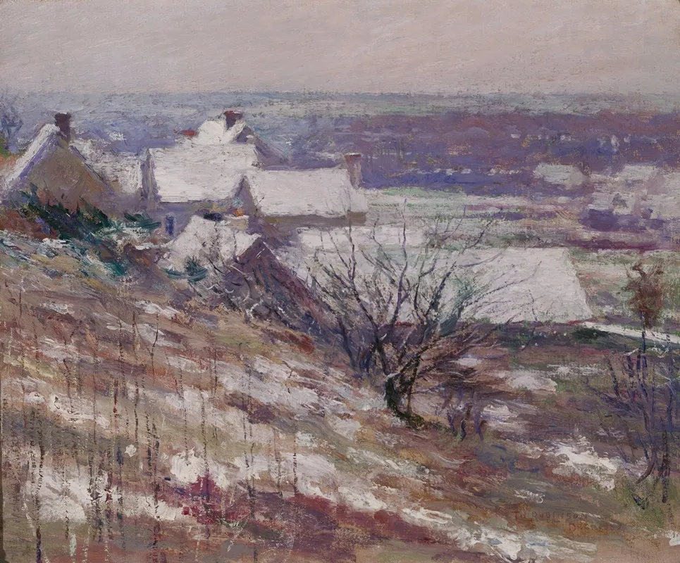Winter Landscape 77 by Theodore Robinson - Canvas Print