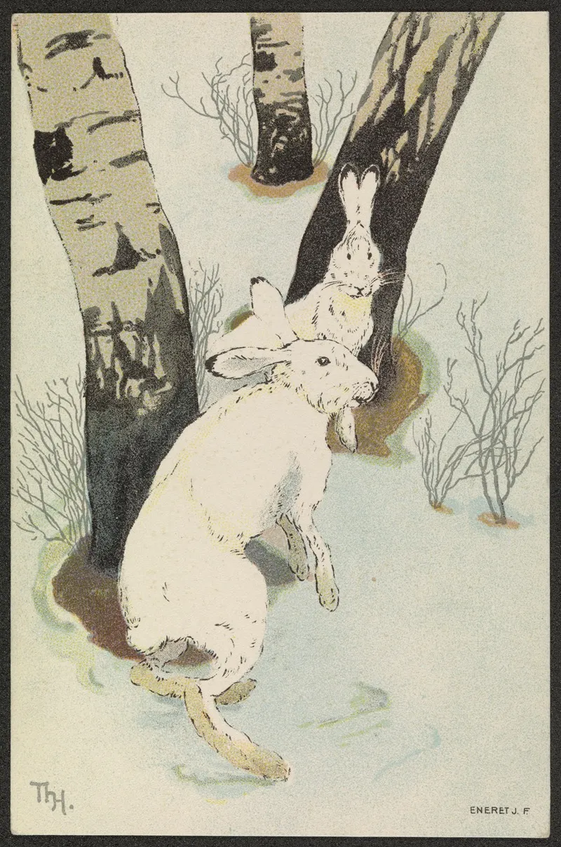 Winter Motif 13 by Thorolf Holmboe - Canvas Print