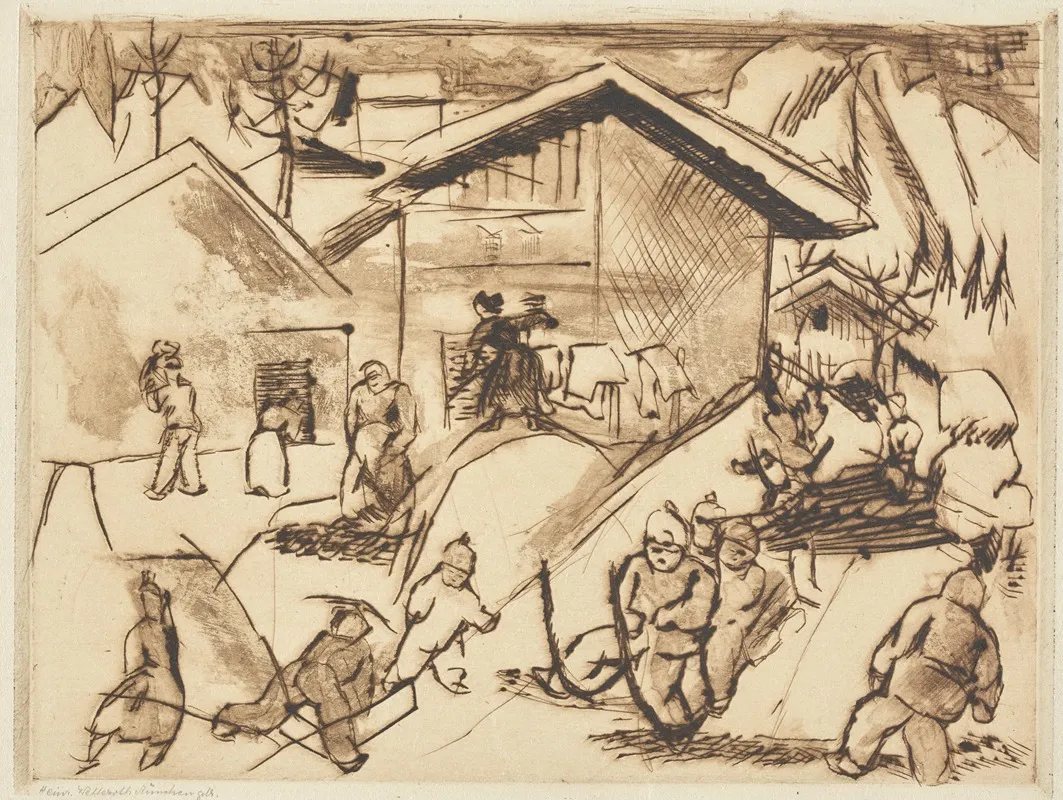 Winter Partenkirchen by Rudolf Grossmann - Canvas Print