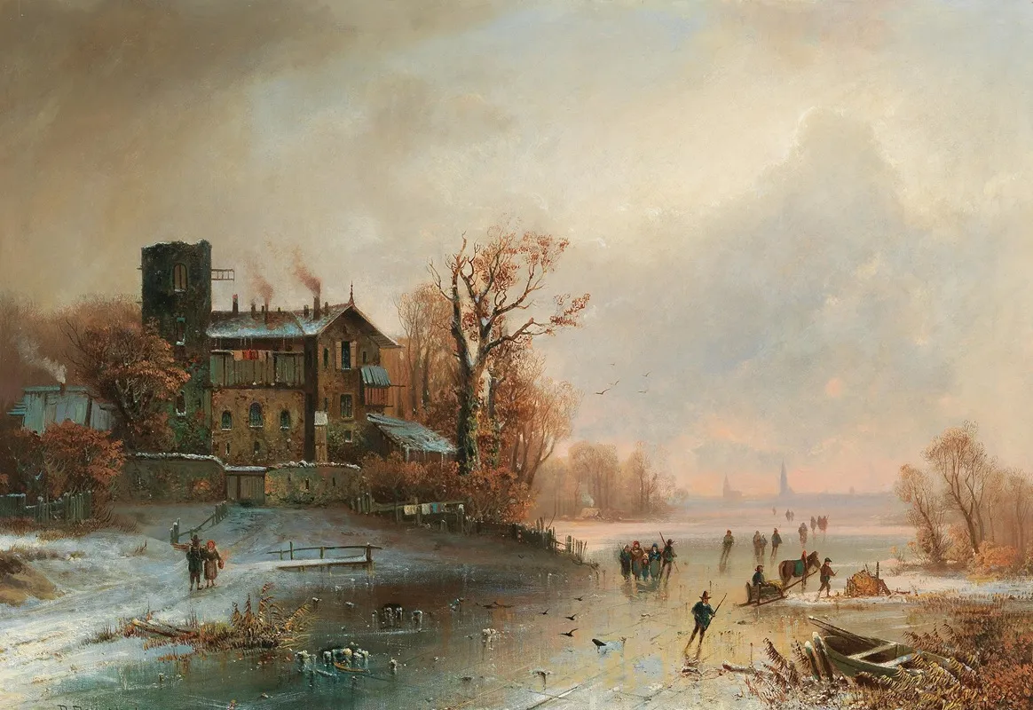 Winter Pleasures 4 by Anton Doll - Canvas Print